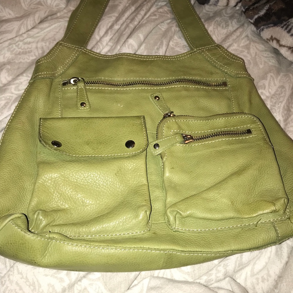 Green Fossil purse.